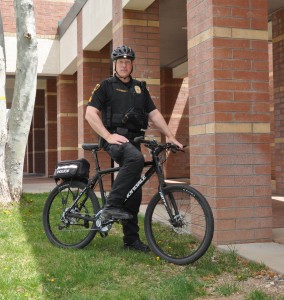 Officer Stebbins with his bike
