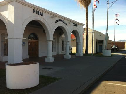 Pinal County Building and Town Police and Fire Station in Kearny  